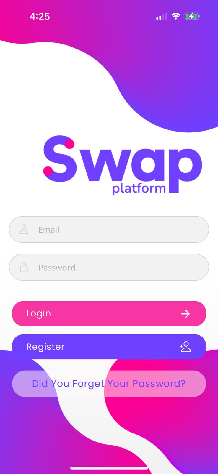 Swap Platform Dashboard