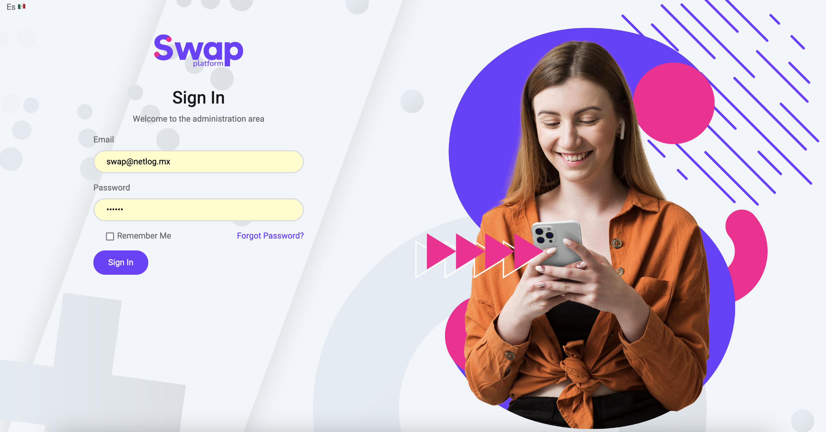 Swap Platform Dashboard